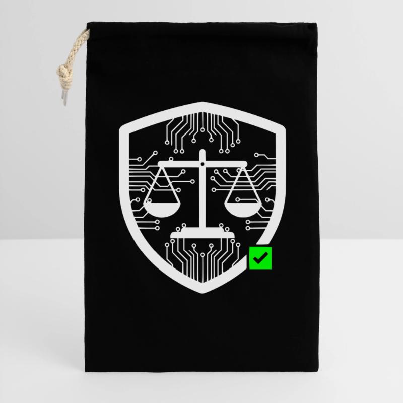 Cyber Security Shield Libra Tech Vector Gift Bag 30 x 45 cm