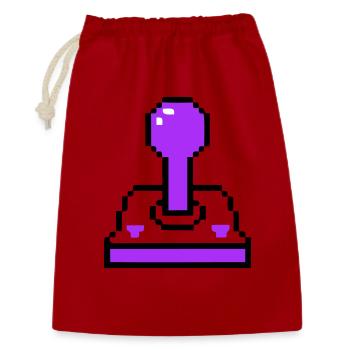 Arcade Joystick Retro Konsole - Geschenkbeutel aus Baumwolle (30 x 45 cm) - Rot - Vorne