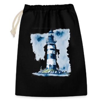 Lighthouse - Gift Bag 30 x 45 cm - black - Front