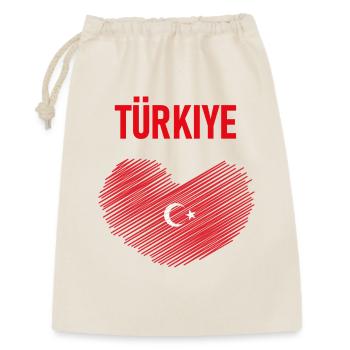 TÜRKEI TÜRKIYE TÜRKISCHE Europa Sport Fan - Geschenkbeutel aus Baumwolle (30 x 45 cm) - Natur - Vorne