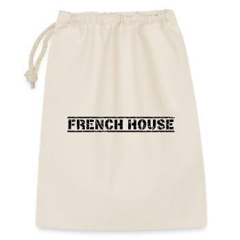 French House - Geschenkbeutel aus Baumwolle (30 x 45 cm) - Natur - Vorne