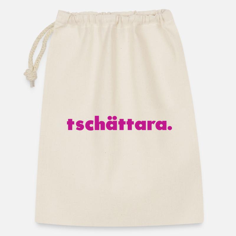 tschättara. - Geschenkbeutel aus Baumwolle (30 x 45 cm) - Natur