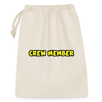 Crew Mitglied - Geschenkbeutel aus Baumwolle (30 x 45 cm) - Natur - Vorne