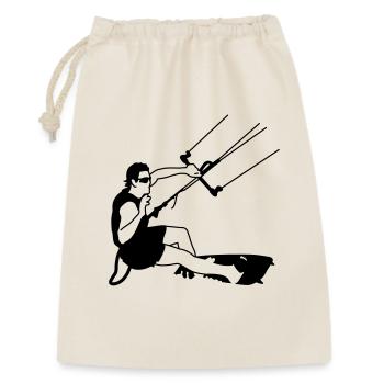 kitesurfer - Sac cadeau 30 x 45 cm - nature - Devant