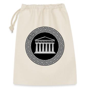Antiker Tempel - Geschenkbeutel aus Baumwolle (30 x 45 cm) - Natur - Vorne
