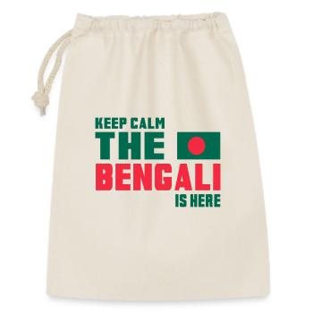 Keep Calm Bangladesch Design / Geschenkidee - Geschenkbeutel aus Baumwolle (30 x 45 cm) - Natur - Vorne