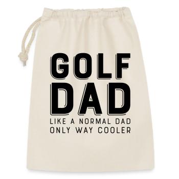 Golf - Geschenkbeutel aus Baumwolle (30 x 45 cm) - Natur - Vorne