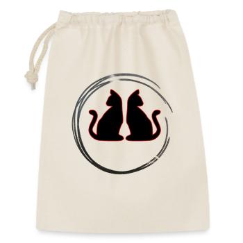 Chats jumeaux rouges / noirs - Sac cadeau 30 x 45 cm - nature - Devant