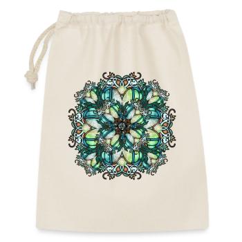 Art Nouveau rosette in transparent glass look - Gift Bag 30 x 45 cm - nature - Front
