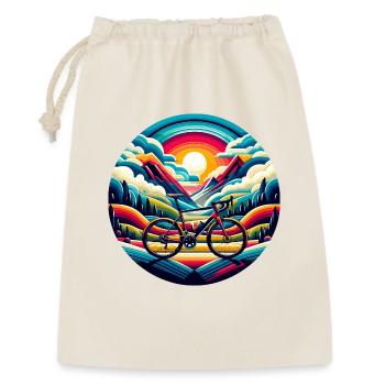 Road bike, gravel scenic landscape - Gift Bag 30 x 45 cm - nature - Front