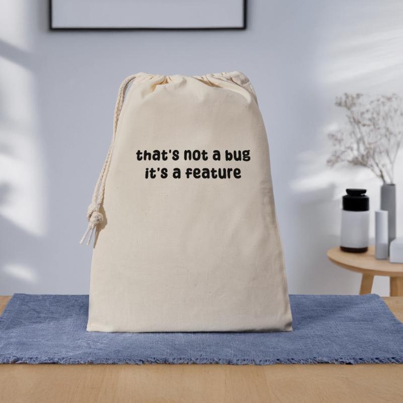 Developer Geek Bugs Code Computer Science Statement Gift Bag 30 x 45 cm