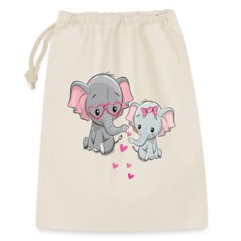 Elephants in Love - Gift Bag 30 x 45 cm - nature - Front