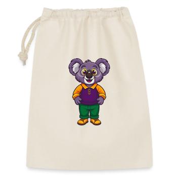 Koala Lustige Kawaii Cartoon Figur Clipart - Geschenkbeutel aus Baumwolle (30 x 45 cm) - Natur - Vorne