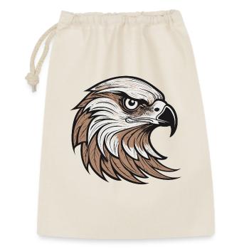 Majestätischer Adler Kopf Illustration - Geschenkbeutel aus Baumwolle (30 x 45 cm) - Natur - Vorne