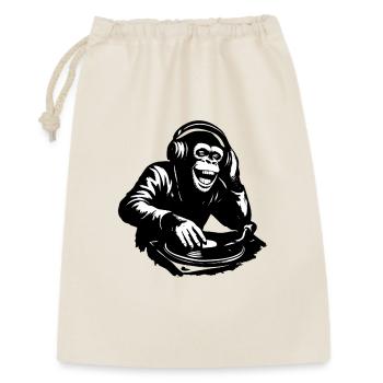 DJ The Monkey Dance Banksy Style - Gift Bag 30 x 45 cm - nature - Front