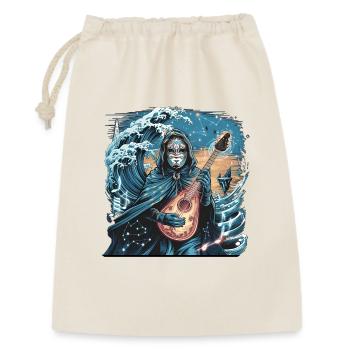 Vague mystique de l’océan avec musicien fantomatique - Sac cadeau 30 x 45 cm - nature - Devant