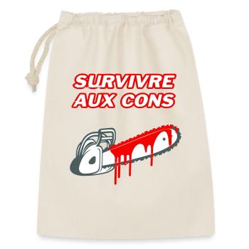 Surviving the idiots - Gift Bag 30 x 45 cm - nature - Front