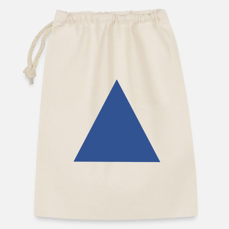 Motif abstrait de triangle bleu - Sac cadeau 30 x 45 cm - nature