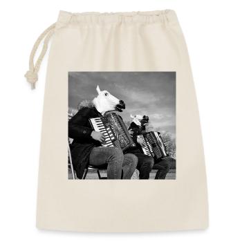 Bande de chevaux - Sac cadeau 30 x 45 cm - nature - Devant