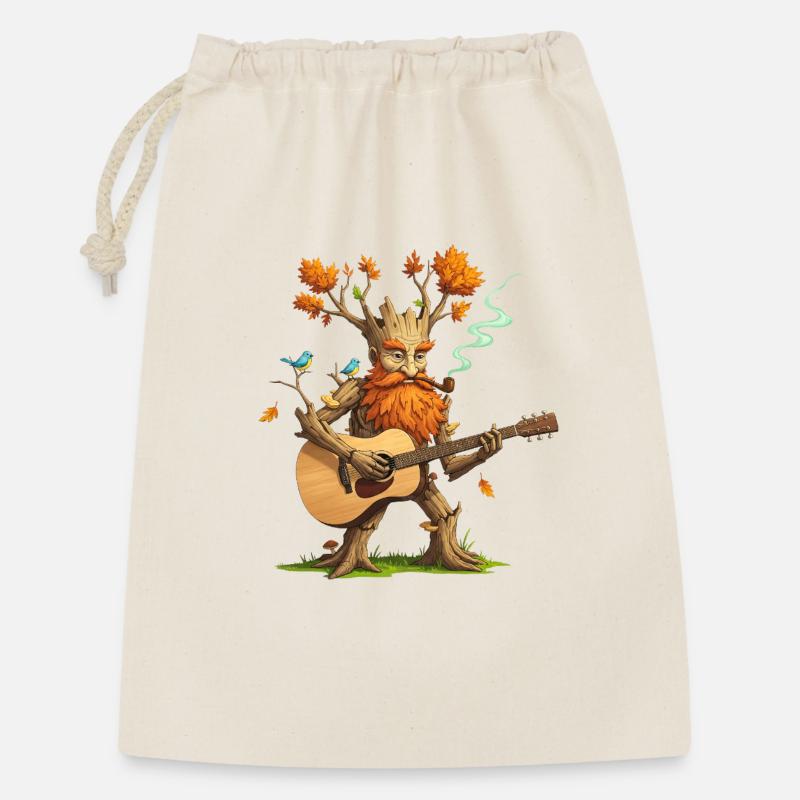 Herbsthain-Troubadour - Geschenkbeutel aus Baumwolle (30 x 45 cm) - Natur