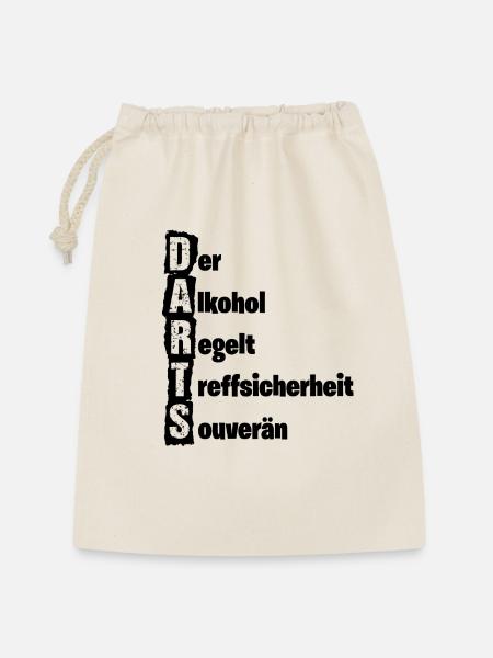 Dart,Darts,Alkohol-Regelt - Geschenkbeutel aus Baumwolle (30 x 45 cm) - Natur