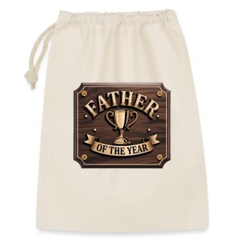 Father of the Year - Funny Dad T-Shirt - Gift Bag 30 x 45 cm - nature - Front