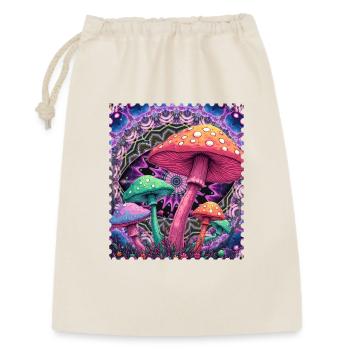 Psychédélique Champignon Façonne le Néon - Sac cadeau 30 x 45 cm - nature - Devant