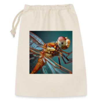 Graphisme macro de la faune de Dragonflies - Sac cadeau 30 x 45 cm - nature - Devant
