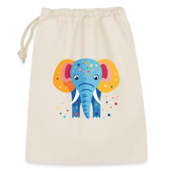 Colorful elephant confetti - Gift Bag 30 x 45 cm - nature - Front