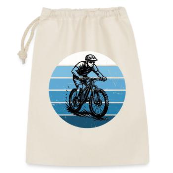 Direkte Mountainbike Aussage - Geschenkbeutel aus Baumwolle (30 x 45 cm) - Natur - Vorne