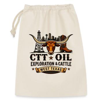 Longhorn West Texas Vintage CTT Oil Exploration - Gift Bag 30 x 45 cm - nature - Front