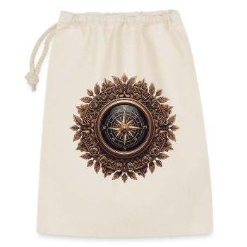 Vintage compass with rose frieze - Gift Bag 30 x 45 cm - nature - Front