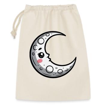 Mond - Geschenkbeutel aus Baumwolle (30 x 45 cm) - Natur - Vorne