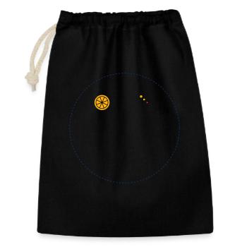 Citrus Orbit Print - Gift Bag 30 x 45 cm - black - Front
