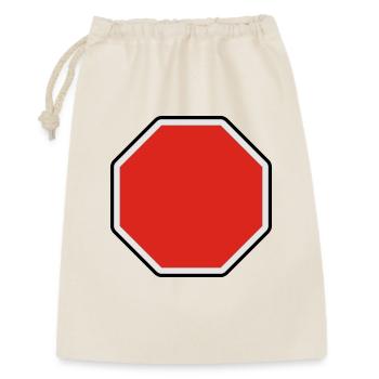verkehrsschild - für eigenen text - Sac cadeau 30 x 45 cm - nature - Devant