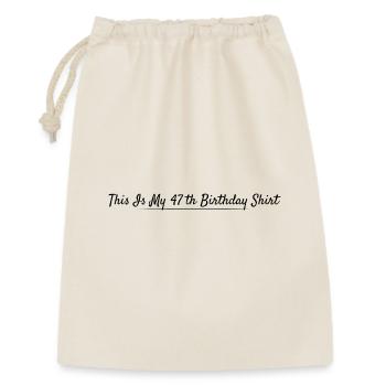 57th Birthday 57 Years Anniversary - Gift Bag 30 x 45 cm - nature - Front