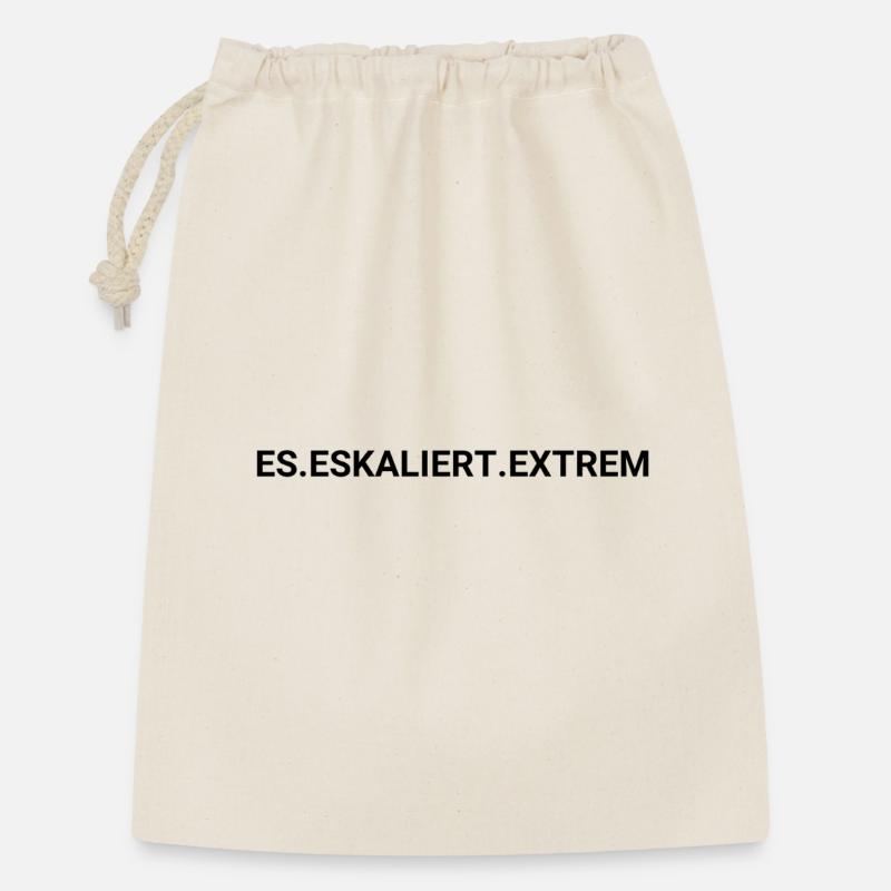 ES ESKALIERT EXTREM - Geschenkbeutel aus Baumwolle (30 x 45 cm) - Natur