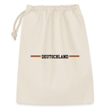 Deutschland Fahne - Geschenkbeutel aus Baumwolle (30 x 45 cm) - Natur - Vorne