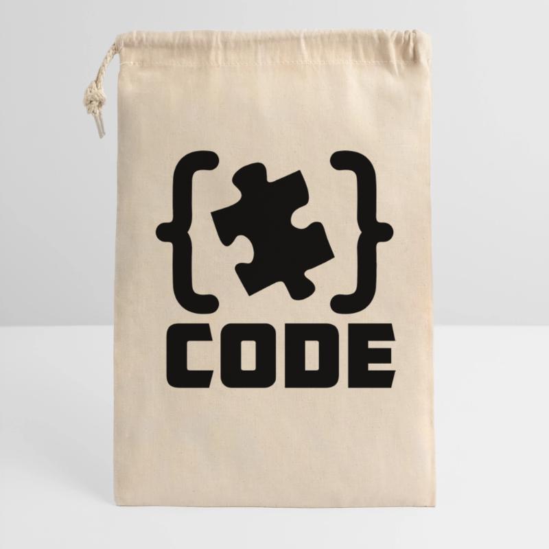 Programmierer Code-Puzzle-Lösung Geschenkbeutel aus Baumwolle (30 x 45 cm)