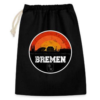 Horizon de Brême - Sac cadeau 30 x 45 cm - noir - Devant