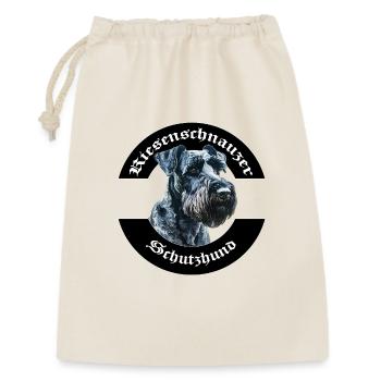 IGP Riesenschnauzer Motiv - Geschenkbeutel aus Baumwolle (30 x 45 cm) - Natur - Vorne