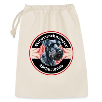 Riesenschnauzer Design - Geschenkbeutel aus Baumwolle (30 x 45 cm) - Natur - Vorne