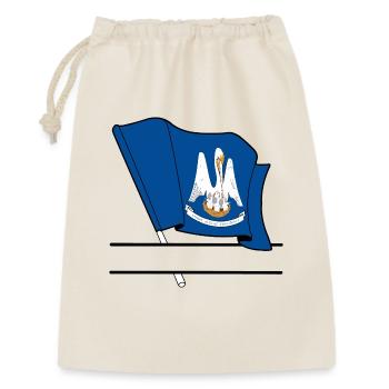Drapeau Lousiane text banner - Sac cadeau 30 x 45 cm - nature - Devant