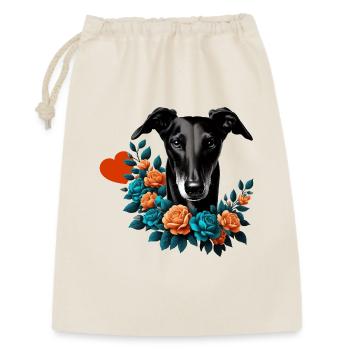 Galgo Blackbeauty Nr01 - Gift Bag 30 x 45 cm - nature - Front