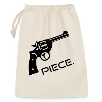 Revolver Gun Gun Piece - Peace - Gift Bag 30 x 45 cm - nature - Front