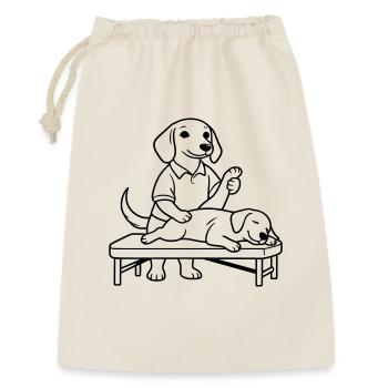 Dachshund Physiotherapist - Gift Bag 30 x 45 cm - nature - Front