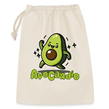 AvoCadío Avocado Cartoon - Sac cadeau 30 x 45 cm - nature - Devant