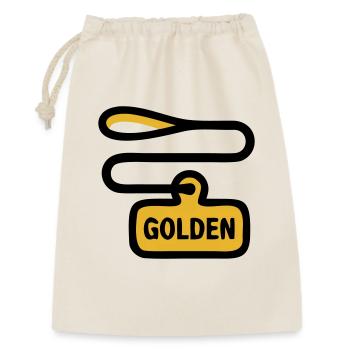 Dog Leash Golden Retriever Walk - Gift Bag 30 x 45 cm - nature - Front