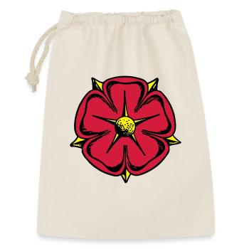 Lippische Rose - Geschenkbeutel aus Baumwolle (30 x 45 cm) - Natur - Vorne