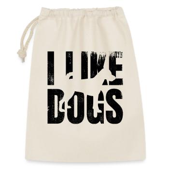 J’aime les chiens - Sac cadeau 30 x 45 cm - nature - Devant